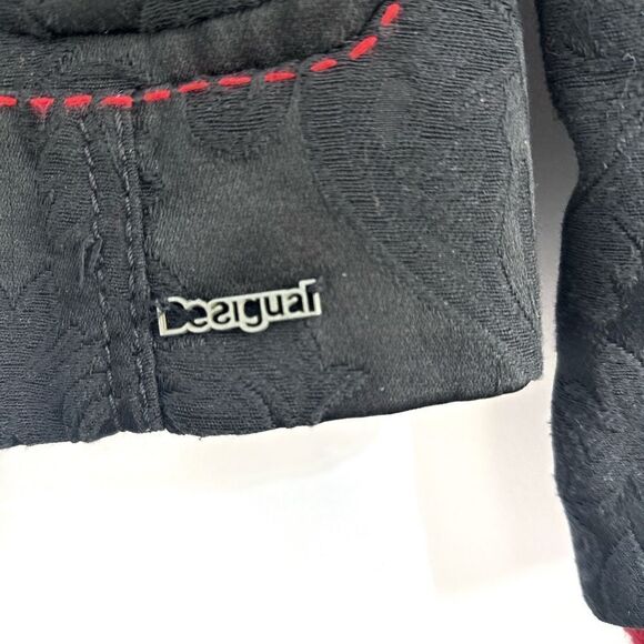 Desigual Black Brocade Blazer - Picture 6 of 15